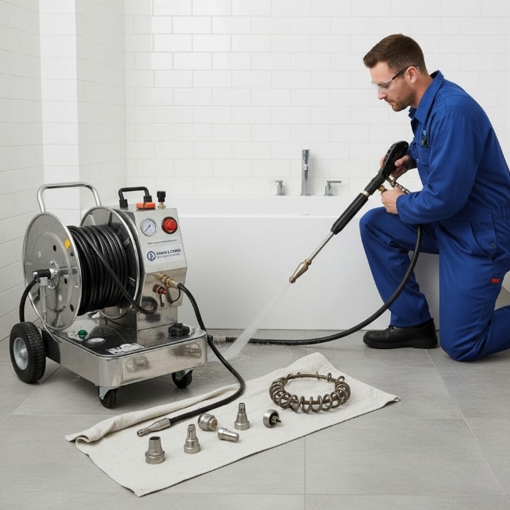 Professional drain cleaning service
