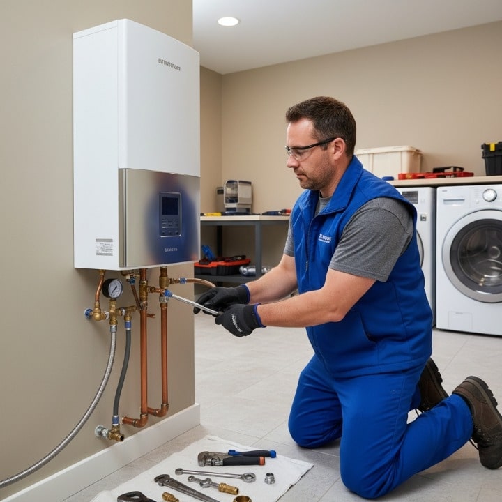 Professional water heater installation