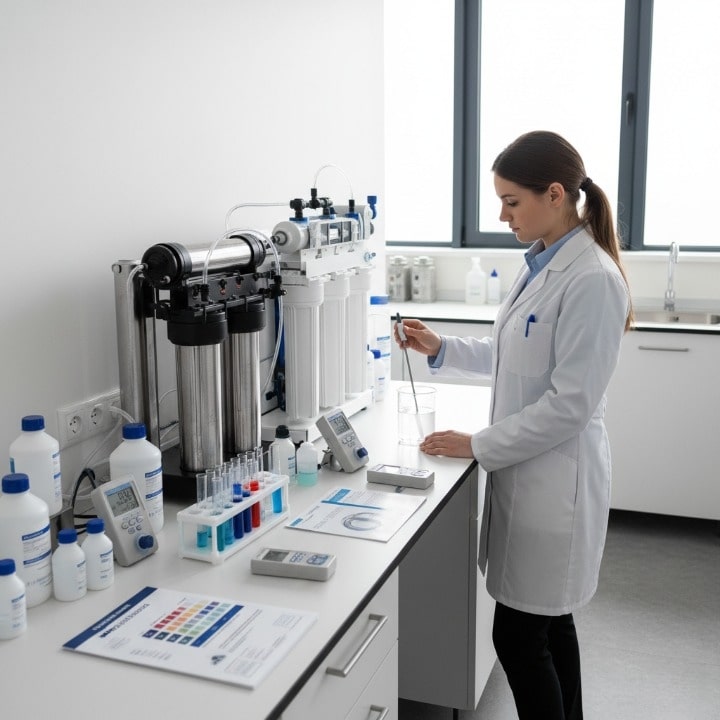 Water quality testing and treatment system